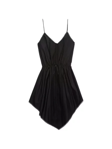 Rochie Msgm asimetrică din dantelă de costum negru