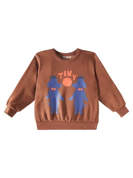 Φούτερ Tinycottons καφέ