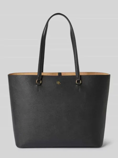 Lauren Ralph Lauren torebka skórzana czarny