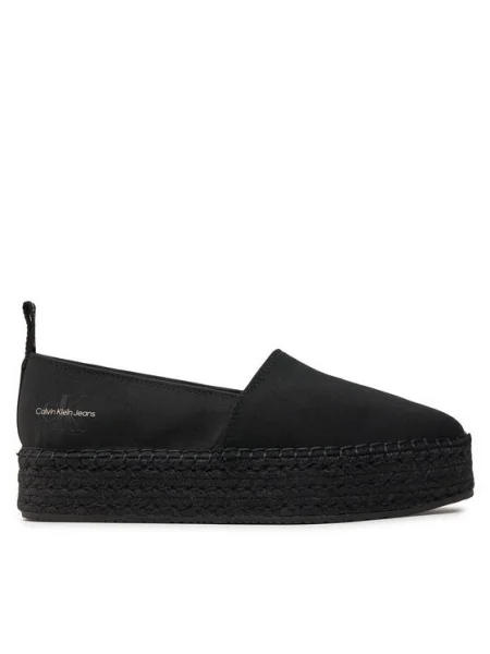 Calvin Klein Jeans Espadrilky Platform Espadrille Mix Ml Mtl čierna