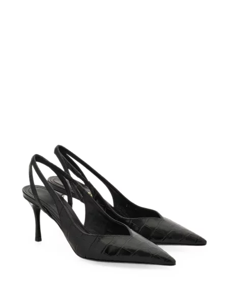Pantofi cu toc Ferragamo slingback negru