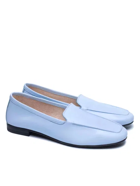 Шкіряні Лофери Pellagio блакитний