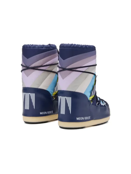 Botki dziecięce Moon Boot niebieskie