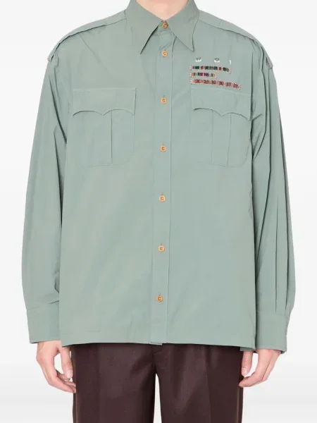 Риза Kolor мъниста зелено