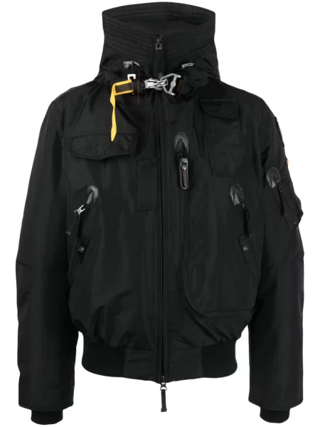 Geacă Parajumpers cu glugă cu autograf negru