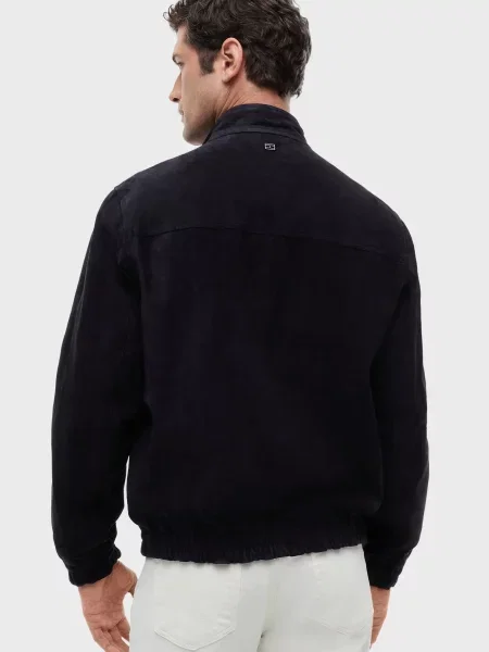 Замшева куртка Tommy Hilfiger синя