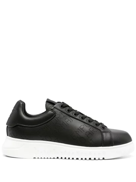 Sneakerși Emporio Armani din piele negru