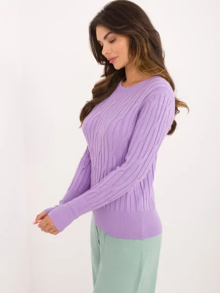 Sweter Wool Fashion Italia fioletowy