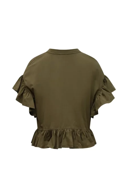 Top Ulla Johnson cu broderie verde