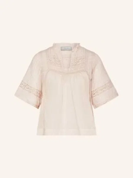 Neo Noir Bluzka Siama Z Koronką beige biała