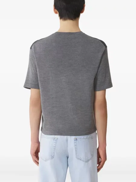 Tricou Lanvin cu decolteu rotund gri