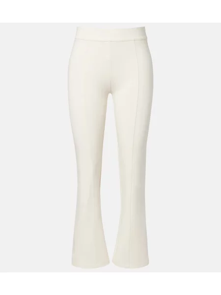 Pantaloni The Upside evazate alb