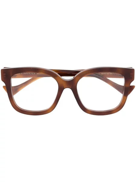 Okulary przeciwsłoneczne Gucci Eyewear z logo brązowe