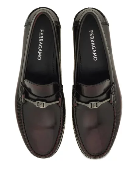 Pantofi loafer Ferragamo cu cataramă negru