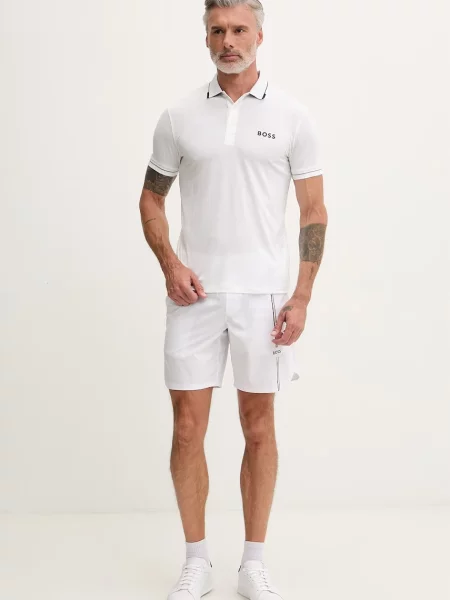 Tricou polo Boss Green bej