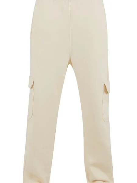 Urban Classics Pantaloni cu murdar alb