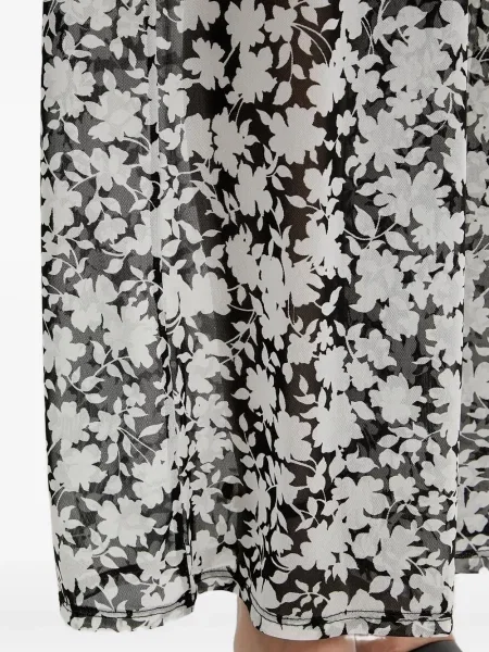 Spodnie Michael Michael Kors skórzane bez obcasa plecione różowe