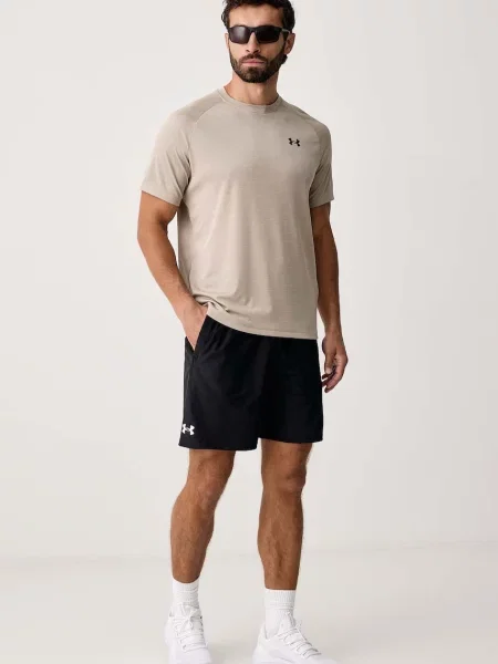 Under Armour tréningové tričko pánske Tech Textured béžová