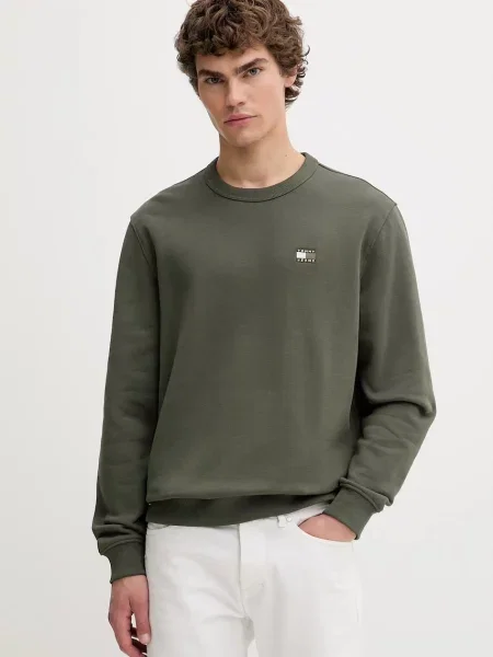 Суитчър Tommy Jeans с апликация зелено