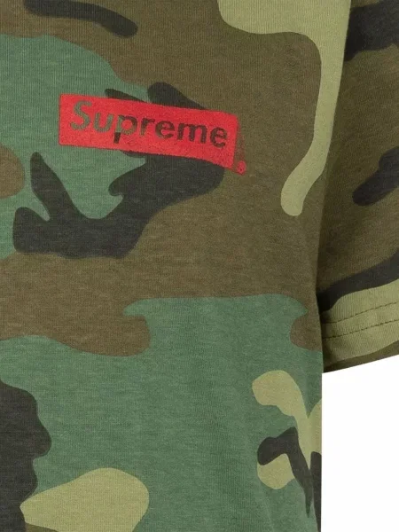 Maskáčové tričko Supreme s potiskem zelené