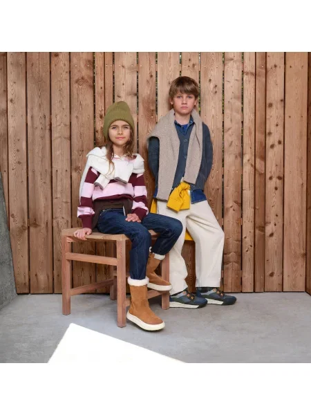 Botine copii Geox maro