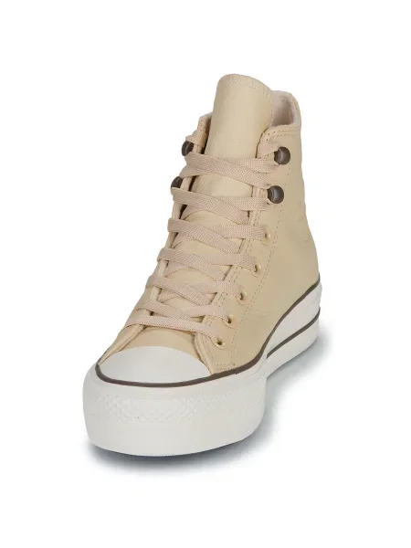 Pantofi Converse din piele bej