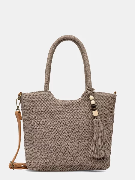 Answear.LAB crossbody torba za žene pletena smeđa