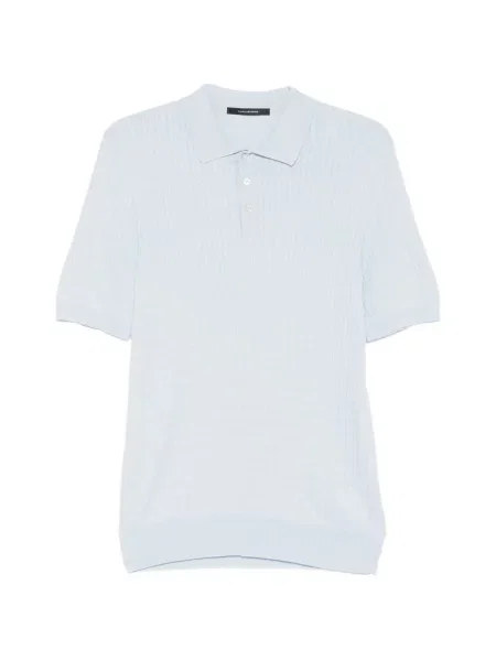 Tricou polo Tagliatore scurt albastru