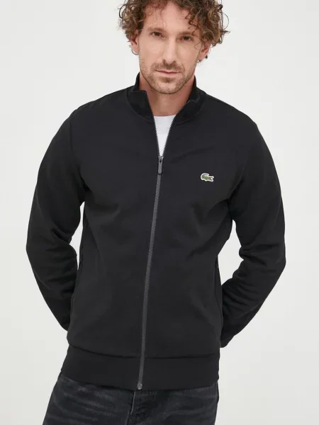 Однотонный свитер Lacoste черный