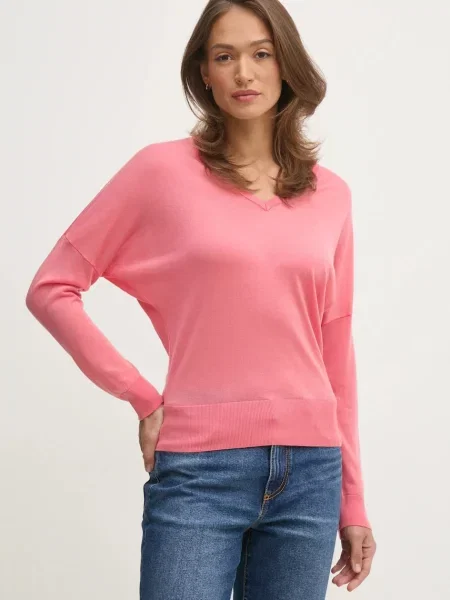 United Colors of Benetton sweter lekki różowy