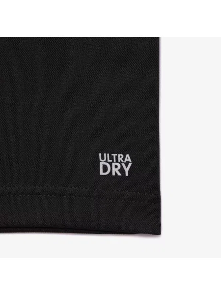 Lacoste Koszulka Tenisowa Polo Z Piké O Regularnym Kroju Ultra Dry czarny