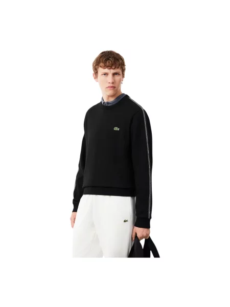 Bluza Lacoste w paski czarna