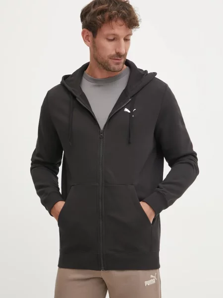 Geacă Puma cu glugă negru