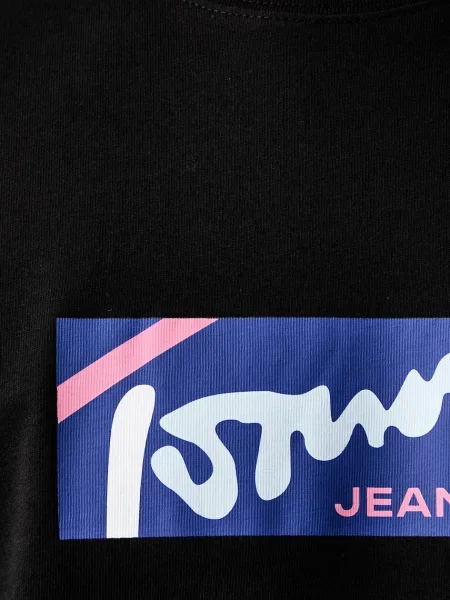 Tommy Jeans тениска мъжка от черно