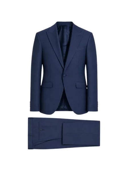 Costum Etiem Textil S.l. cu rever albastru