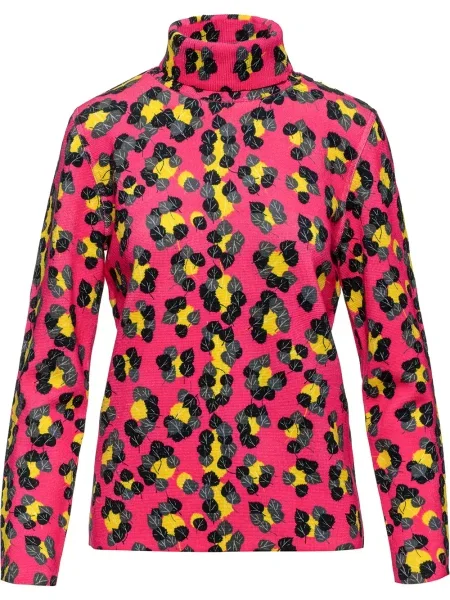 Sweter Aztech Mountain z nadrukiem w panterkę różowy