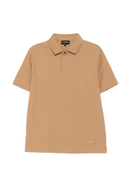 Scurt tricou polo Emporio Armani tricotate