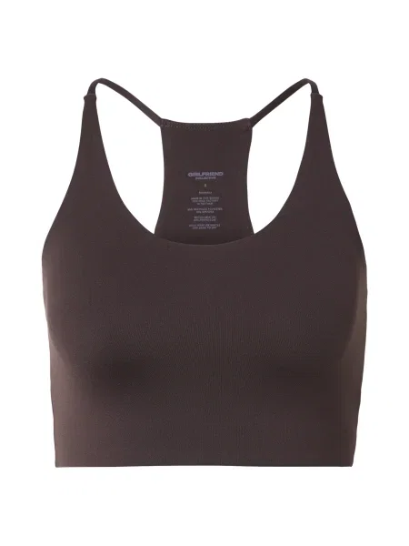 Girlfriend Collective Športová podprsenka Cleo' hnedá