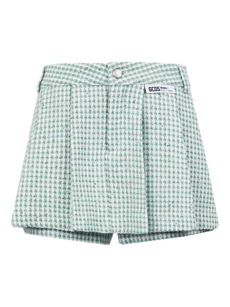 Pantaloni scurți Gcds în carouri verde