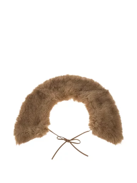 Gulerat fular By Malene Birger cu blană maro