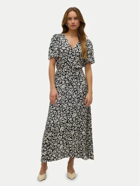 Φόρεμα καλοκαιρινό Vero Moda μαύρο