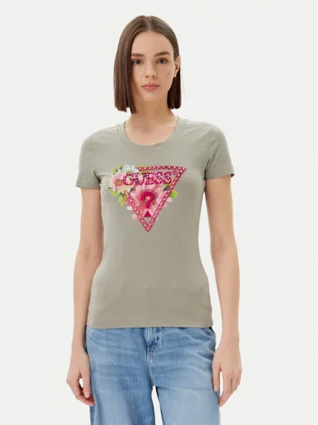 Guess T-Shirt πράσινο
