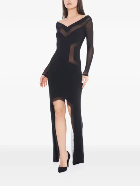 Lung rochie Tessitura negru