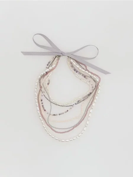 Reserved Colier cu mărgele multicolor