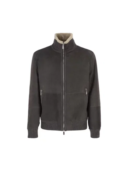 Kurtka bomber Brunello Cucinelli szary