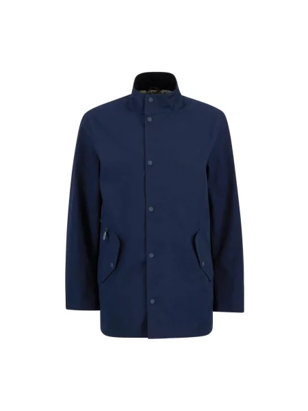 Parka o kroju regular fit z dodatkiem bawełny Barbour niebieska