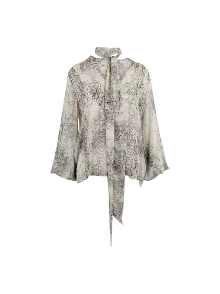 Wielobarwność bluzka Federica Tosi z dekoltem w serek