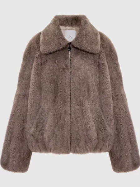 Шуба з хутра норки Rindi бежева