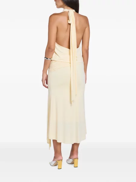 Rochie midi De La Vali asimetrică drapată