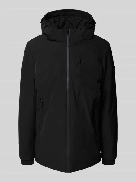 Parka o kroju regular fit z kapturem model ‘HARWICK’ Cars Jeans czarna